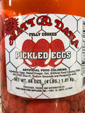 1 Gallon Jar Matt & Dana Ready to Eat Pickled Eggs 4 1/2 lbs FREE SHIP