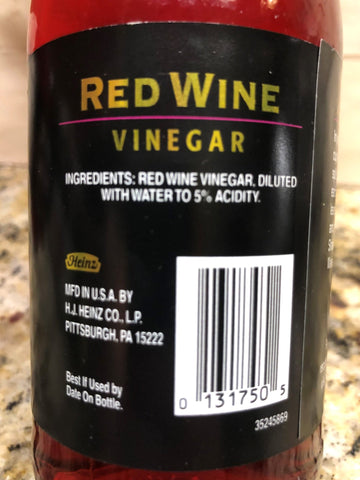 3 Bottles of Heinz Gourmet Red Wine Vinegar, 12 oz