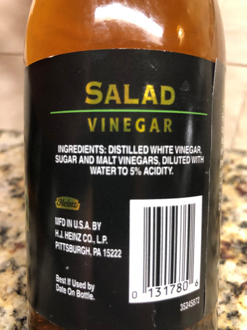 3 Bottles Heinz Gourmet Salad Vinegar 12 oz Marinade Dressing