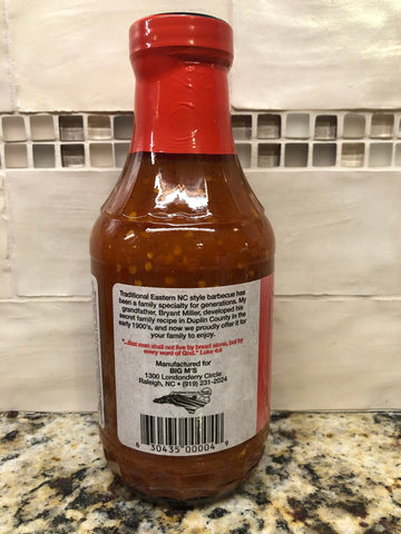 3 Bottles of Big M's Hot & Thick BBQ Sauce, 18 oz