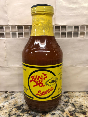 3 BOTTLES Billy's BQ MILD BBQ Sauce 16 oz Barbecue Pork Beef Chicken NC