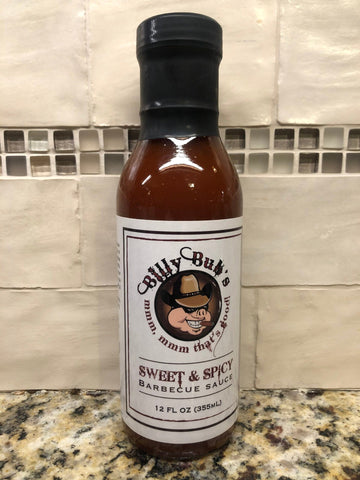 3 Bottles of Billy Bub's Sweet & Spicy Barbecue Sauce, 12 oz