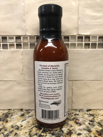 3 Bottles of Billy Bub's Sweet & Spicy Barbecue Sauce, 12 oz