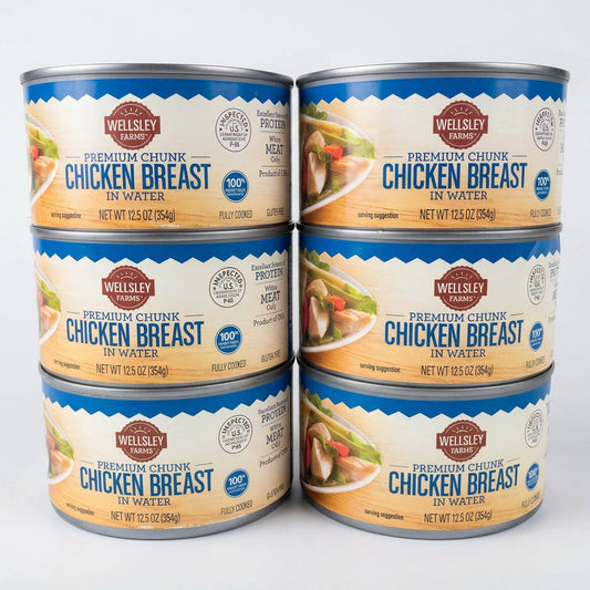 Wellsley Farms Premium Chunk Chicken Breast in Water Salad Pie Stew