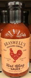 3 Bottles of Braswells Hot Wing Sauce BBQ & Dipping Sauce, 13 oz