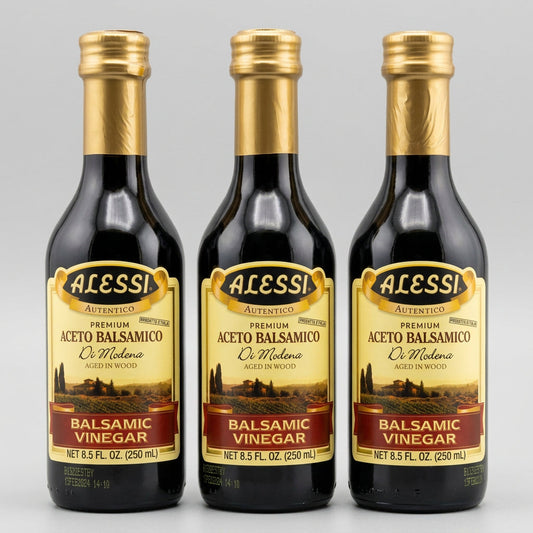 3 Bottles of Alessi di Modena Balsamic Vinegar, 8.5 oz