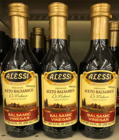 3 Bottles Alessi di Modena Balsamic Vinegar 8.5 oz Marinade Salad