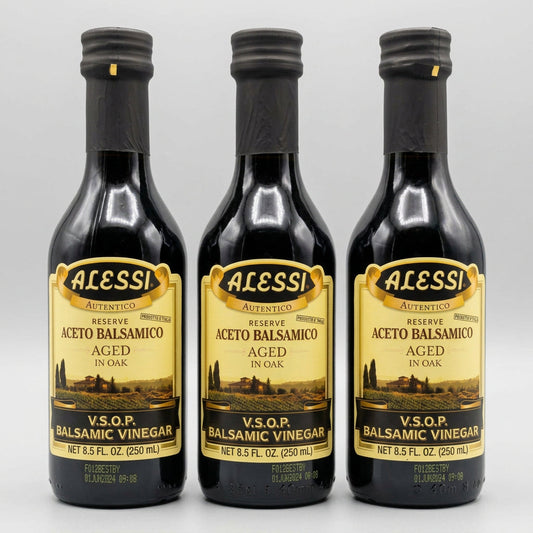 3 Bottles of Alessi Twenty Year Organic Vinegar, 8.5 oz