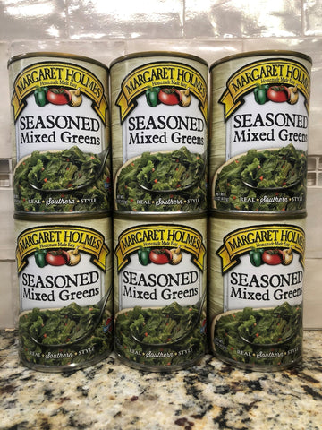 6 CANS Margaret Holmes Southern Style Seasoned Mixed Greens 14.5 oz Can