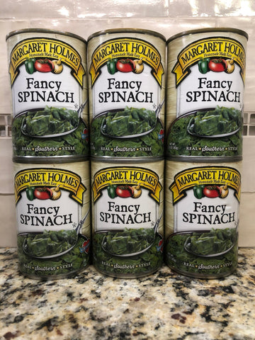 6 CANS Margaret Holmes Southern Style Fancy Spinach 13.5 oz Can Casserole