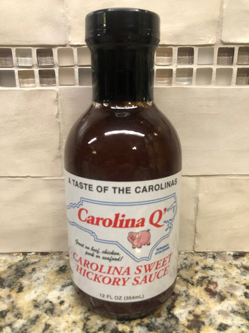 3 BOTTLES Carolina Q Sweet Hickory Sauce 18oz BBQ Barbecue Pork Steak NC