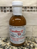 3 BOTTLES Carolina Q Southern Mustard Sauce 18oz BBQ Barbecue Pork NC