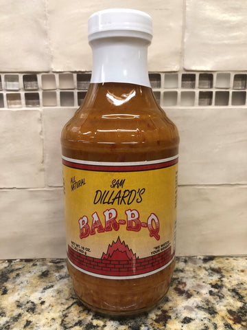 3 BOTTLES Sam Dillard's Bar-B-Q Sauce 16oz BBQ Barbecue Pork Beef