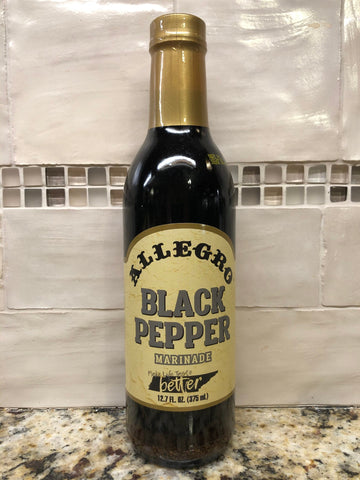 3 BOTTLES Allegro Black Pepper Marinade Sauce 12.7 oz Beef Chicken Pork Roast