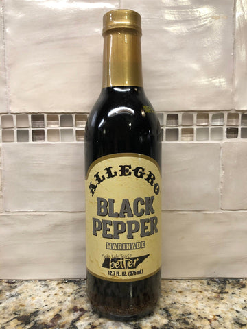 3 BOTTLES Allegro Black Pepper Marinade Sauce 12.7 oz Beef Chicken Pork Roast