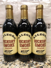 3 BOTTLES Allegro Hickory Smoke Marinade Sauce 12.7 oz Beef Chicken Wing Pork