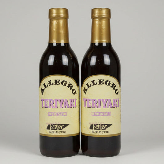2 Bottles of Allegro Teriyaki Marinade Sauce, 12.7 oz