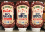 3 BOTTLES Hunt's 100% Natural Thick Tomato Ketchup 20 oz Catsup French Fries