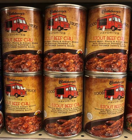 6 CANS Castleberry's Food Truck Favorites Stout Beef Chili 15 oz Can