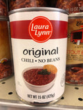 6 Cans of Laura Lynn Chili No Beans, 15 oz