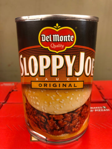 4 CANS Del Monte Original Sloppy Joe Sauce 14.5 oz Hamburger Manwich