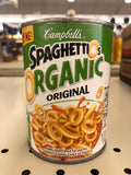 FOUR CANS Campbell's SpaghettiOs ORGANIC Original Pasta 15.8 oz Can