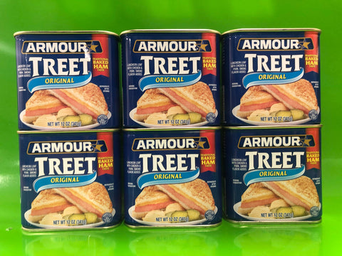 6 CANS Armour Star Treet Luncheon Loaf Canned Meat 12 oz. like Spam Burger