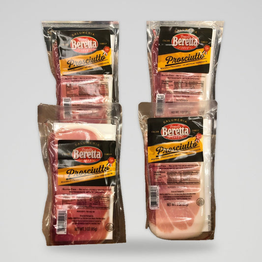 4 Packs Fratelli Beretta Prosciutto di Parma Boneless 3 Oz