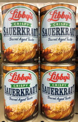 4 CANS Libbys Crispy Sauerkraut 14.5 oz Barrel Aged Kraut Pickled Cabbage