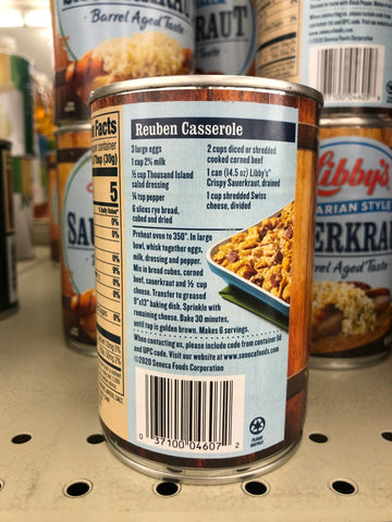 4 Cans of Libbys Crispy Sauerkraut, 14.5 oz