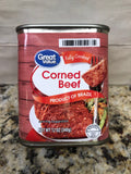 6 CANS Great Value Corned Beef 12oz Can Sandwich Meat Spread with Key