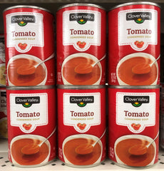6 CANS Clover Valley Tomato Soup 10 oz Can Lunch Campbells Casserole Bisque Kosher (Copy)