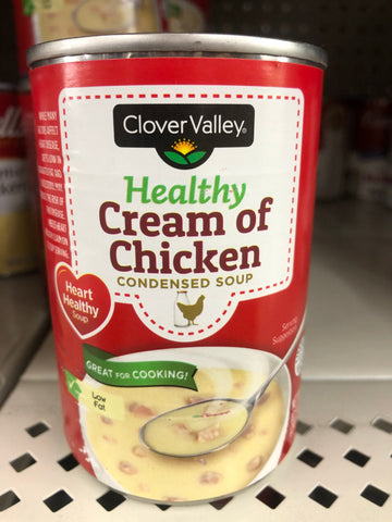 6 CANS Clover Valley Healthy Cream of Chicken Condensed Soup 10.5 oz Can Campbells Casserole