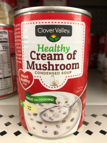 6 CANS Clover Valley Healthy Cream of Mushroom Condensed Soup 10.5 oz Can Campbells