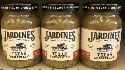 3 JARS Jardines 7J Texas Tomatillo Salsa 16 oz Taco Chili Pepper Hot Sauce