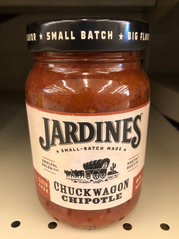 Jardines 7J Texas Medium Chuckwagon Chipotle Salsa 16 oz Jar Pepper Sauce