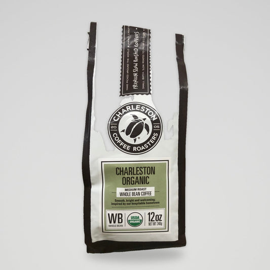 Charleston Coffee Roasters Organic Whole Bean Medium Roast Coffee, 12 oz