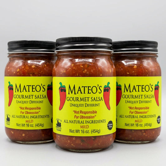 3 Jars of Mateo's Gourmet Salsa Mild, 16 oz