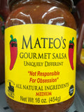 3 Jars of Mateo's Gourmet Salsa Medium, 16 oz