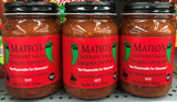 3 JARS Mateo's Gourmet Salsa HOT 16 Oz Picante Pepper Sauce Taco Chip