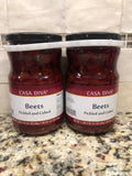 2 BIG JARS Casa Diva Pickled and Cubed Beets 24 oz Vegetable Salad