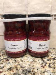 2 Jars of Casa Diva Pickled and Cubed Beets, 24 oz