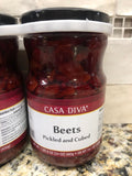 2 BIG JARS Casa Diva Pickled and Cubed Beets 24 oz Vegetable Salad