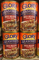 4 CANS Glory Foods Seasoned Southern Style Red Beans and Rice 15 oz Can Fiber (Copy)