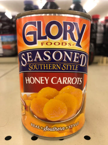 4 CANS Glory Foods Seasoned Southern Style Honey Carrots 15 oz Can Sweet Cooked