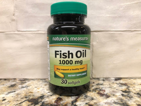 6 Bottles Nature's Measure Fish Oil Softgels Tablets Vitamins Omega-3