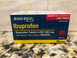 6 Bottles Assured Ibuprofen Caplets 200 mg Pain Reliever Fever Advil 40 Ct