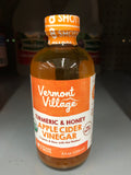 3 BOTTLES Vermont Village Turmeric & Honey Apple Cider Sipping Vinegar 8 Oz