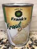 4 CANS Frank's Kraut Juice 14 oz Can Sauerkraut Pickled Cabbage Condiment