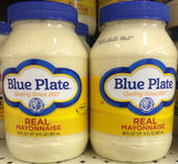 TWO JARS Blue Plate Real Mayonnaise 30 Oz Mayo Sandwich Spread Condiment